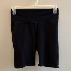 Fabletics Black High-Rise Bike Shorts